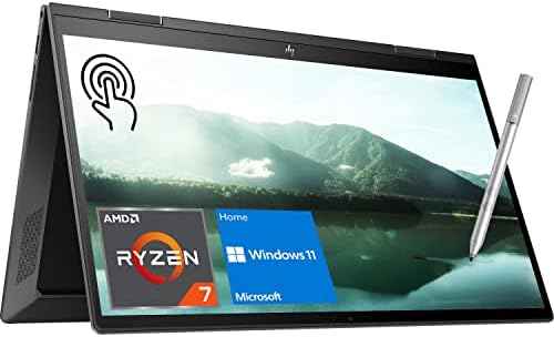 HP Envy x360 2-u-1 Laptop, 15.6 Full HD ekran osetljiv na dodir, AMD Ryzen 7 5700u procesor, 32GB RAM-a, 2TB