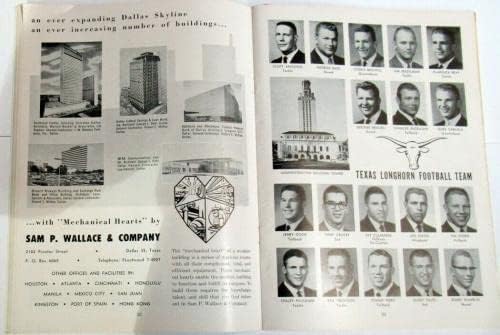 1963 Pamučni poklopac TEXAS V LSU MVP Lynn Amedee Ex / MT Nice 50900B50 - fakultetski programi