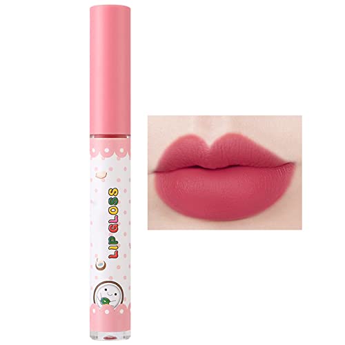 Xiahium Honey Gloss Lip Glaze Knedle Feldr Not Drop Color Dipped Cup Red Waterproof White Lip
