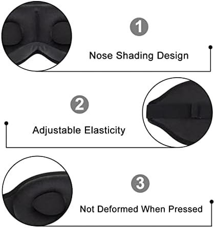 3d Blackout sleep maska za oči Podesiva maska za spavanje maska za oči prenosiva maska za spavanje u snu