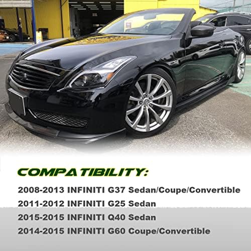 Gaofeiltf ogledalo pokriva za 2008-2015 Infiniti G37 G25 Q40 Q60 Sedan Coupe Convertible Real Carbon Fiber