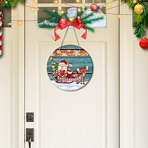 Božićni snjegović luk drveni privjesak za odmor za odmor ukras viseći personalizirani ukras kućanwarming