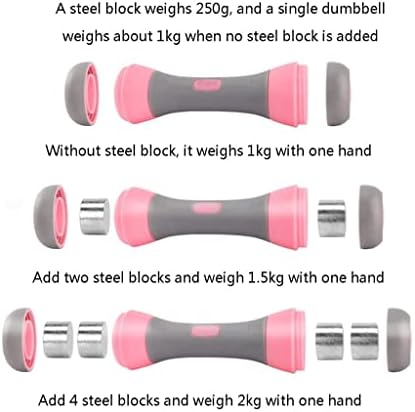 2kg/4kg bučica,zadebljana spužva izdržljive bučice za vježbe mišića ruku, tegovi za bučice postavljeni za muškarce