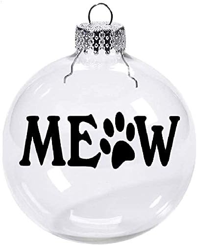 Meow Mačka Ljubimac Božić Ornament Shatterproof