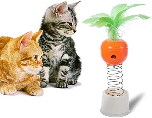 Mačke igračke za unutrašnje mačke, interaktivna igračka mačaka s perjerskim prolazom, igračka za