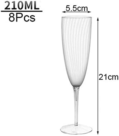 WDBBY šampanjnski stakleni bara za vjenčanje PVC vinsko staklene čaše prozirne pjenušava koktel čaša od gobleta