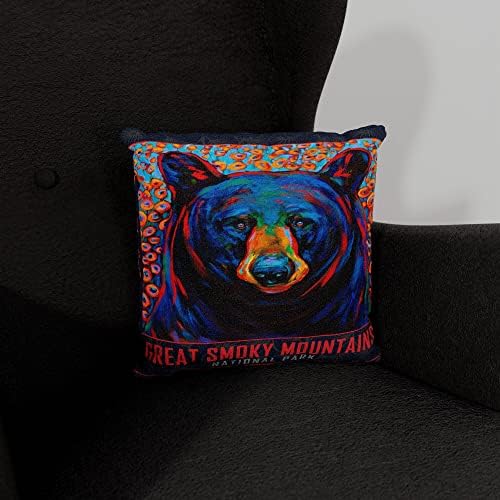 Great Smoky Mountains Polje snova Faux Suede Sofa Throw jastuk od uljane slike umjetnika Kari Lehr