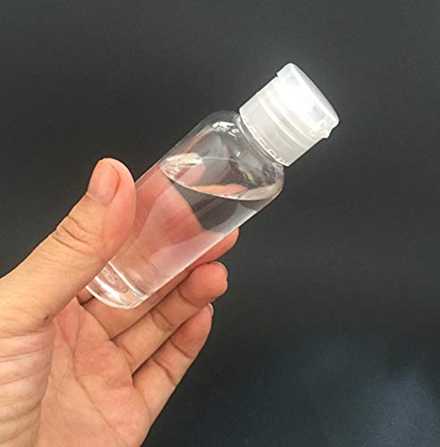 12pcs 30ml / 1oz prazan pucanje plastična kozmetička stiskaljiva boca sa čistim flip poklopcem kozmetički