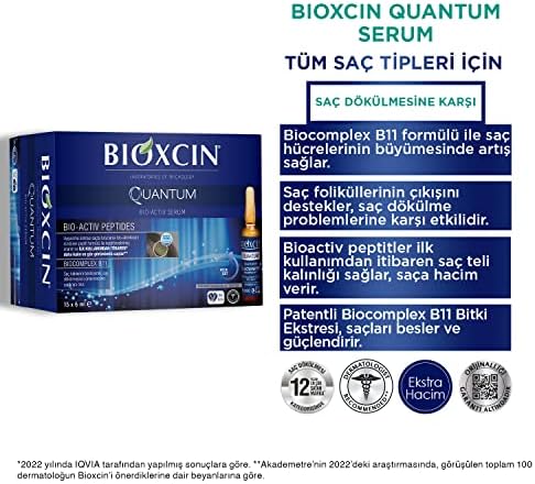 Bioxcin kvantni Serum za kosu bio Activ Serum 15x6 ML bioaktivni peptidi