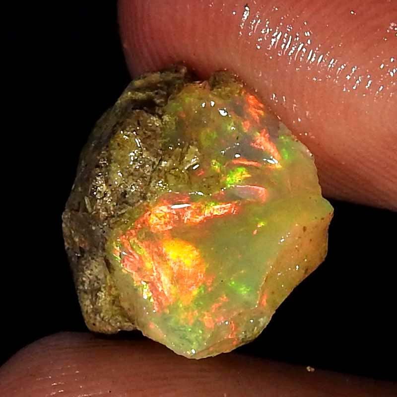 Jewelgemscraft ™ 03.54cts. Ultra vatra sirovi opal kamen, prirodni grubi, kristali dragog kamenja,