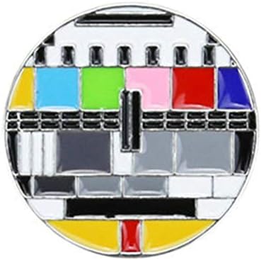 2pcs retro TV kanali u obliku prskanja kreativnih broševa jedinstveni broš kostim kostim rekviziti ukras