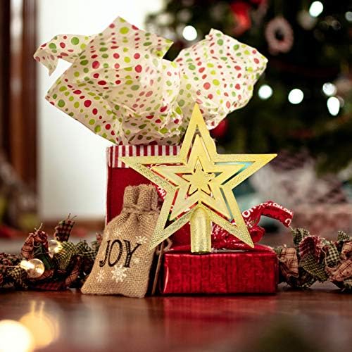 Amosfun 3pcs Božićno stablo TOPPER plastični sjajni zvezdani krovići TOPER TEMPER BOŽIĆNI DRVO ukras ukrasi
