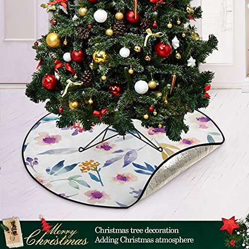 Xigua Christen Tree Mat Vintage Cvjetovi ostavlja vodene ploče Božićno stablo stalak za božićnu