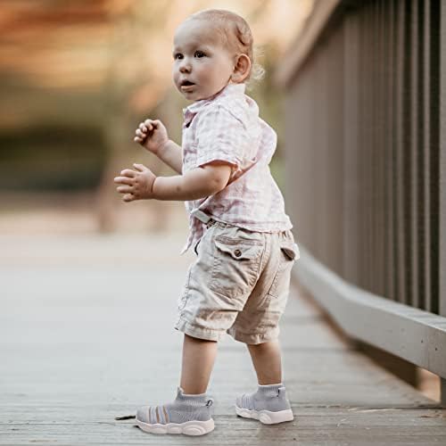 TODDLER cipele Dječaci Djevojke prozračne šetnje elastične klizanje na čarapima za djecu Prvo hodanje