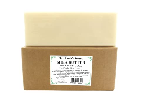 Naše zemaljske tajne Shea puter - 5 Lbs rastopiti i sipati bazu za sapun