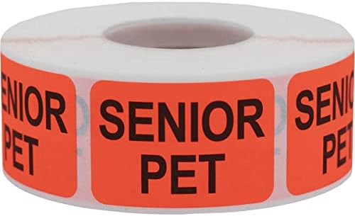 Senior Peterinarske etikete 1 x 1,5 inča 500 ukupnih naljepnica