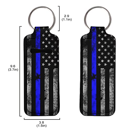 INSTANTARTS držači za labele s printom američke zastave lagani prijenosni držač balzama za usne od 2 kom/set