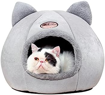 Krevet za mačke u pećini, 36 * 36 * 36cm samo-zagrijavajući udoban šator za mačke s neklizajućim dnom