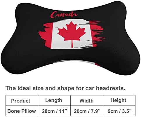 Kanada Zastava automobila jastuk za automobile 2 udoban nosač za glavu na glavnom šipku Punjena memorijska