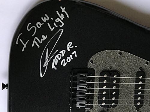 Todd Rundgren potpisao gitaru Fender stratocaster sa naslovom pjesmu i beckett coa