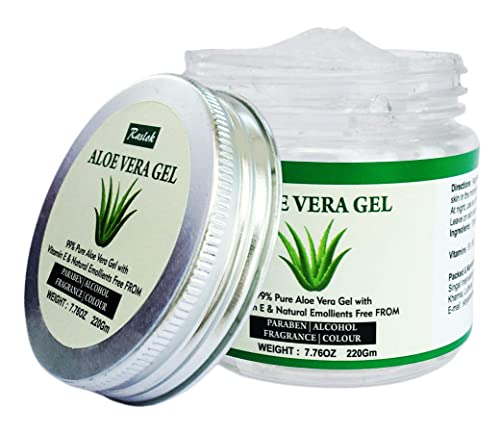 Raslok Aloe Vera Gel čisti prirodni organski Aloe Gel za hidratantnu kožu lica & Njega kose, trajna hidratantna