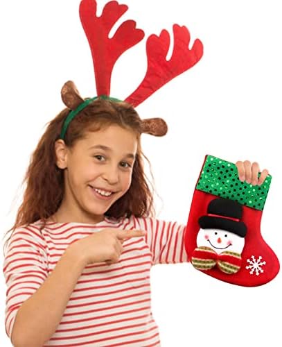 Čarape za bombone Male božićne božićne torbe Torbe čarape ukras poklon ukras za obrt na poklonima i