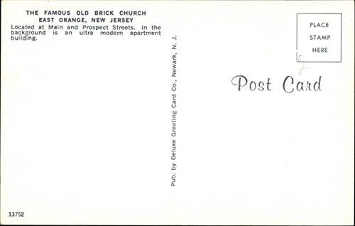 Čuvena Stara crkva od cigle Istočna narandža, Nju Džerzi NJ originalna Vintage razglednica