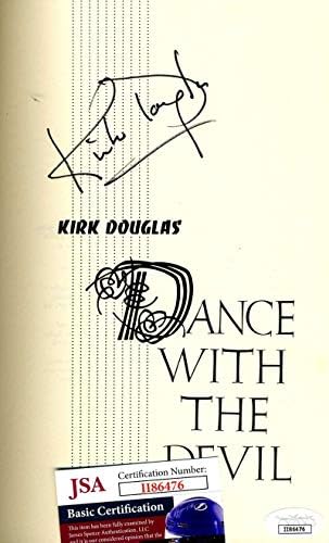 Kirk Douglas JSA COA potpisao je ples sa autogramom Đavola knjiga