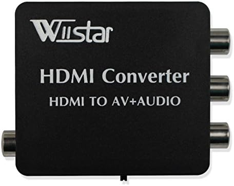 Wiistar HDMI to AV + audio pretvarač podržava SPDIF i koaksijalni audio izlazi NTSC PAL za TV / PC / PS3