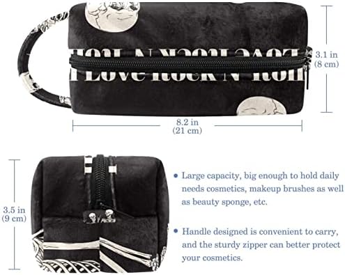 Mala šminkarska torba, patentno torbica Travel Cosmetic organizator za žene i djevojke, Noć vještica Mir