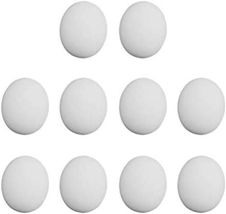 Kisangel 10pcs Uskršnja jaja DIY Prirodna bijela jaja Craft Uskršnja pjena jaja za djecu Boja Uskršnje igračke