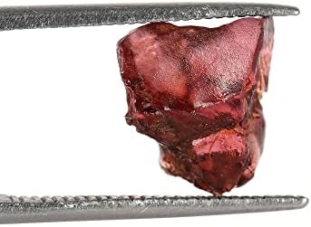 GEMHUB Izlječenje kristalno grubo AAA + Crveni granetski kamen mali 4,35 ct. Labavi dragulj za omotavanje