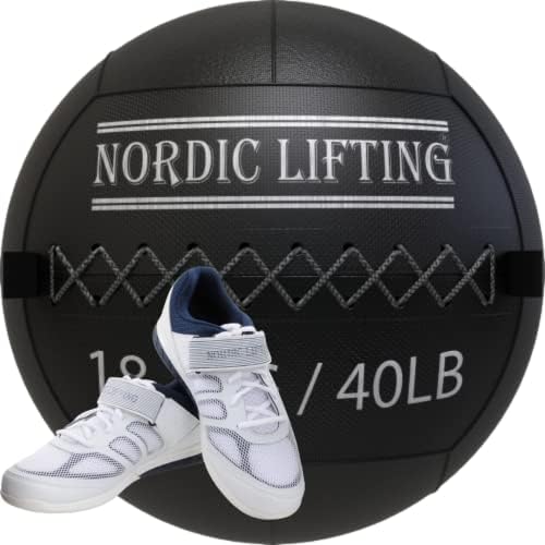 Nordic Lifting Wall Ball 40 lb paket sa cipelama Venja Veličina 8-Bijela