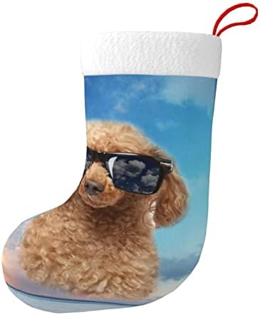 Austenstern božićne čarape sunčane naočale igračke pudlice dvostrano kamin viseći čarape