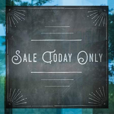 CGsignLab | Prodaja danas samo -chalk kut prozor Cling | 24 x24