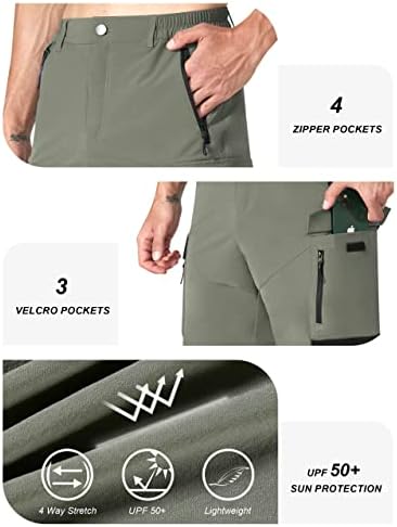 Ezrun muške pješačke garderne kratke hlače Brze suho golf na otvorenom Ležerne prilike za putne hlače