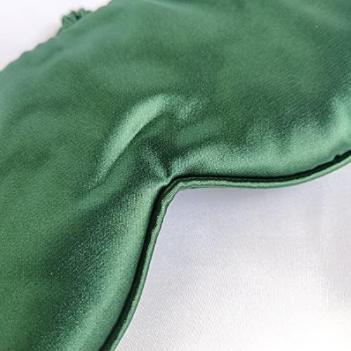 Mekane satenske maske za zelene vune, uključuje masku za oči za spavanje, traka za glavu, savršeno, savršeno