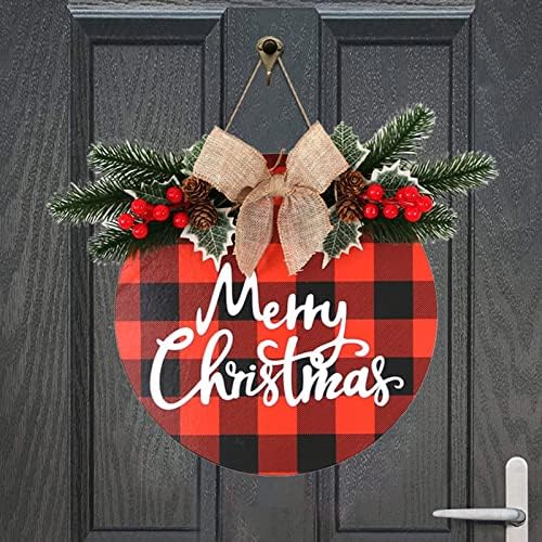 Zatvoreni božićni vijenci Božićna drvena vrata visi viseći modni montažni viseći ukras vijenca