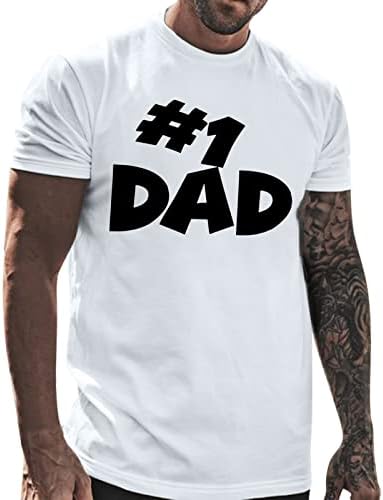 Sportske košulje za muškarce Ljetni rukav T bluza majica izrez Bože Oče, Ležerne prilike T Print Majica