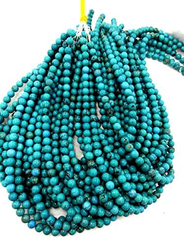 Potpuni pramen 16 tirkizne perle - okrugle kuglice 8mm plave zelene crne tirkizne perle