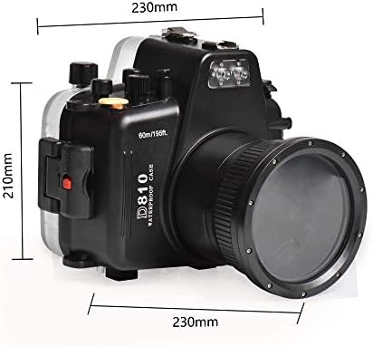 Morske nožne kamere Nikon D810 60m / 195ft podvodne kamere kućište vodootpornog futrole