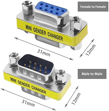 Kreirajte ideju 4pcs DB9 PIN serijski priključak za serijski port muški za muški DB9 pin serijski konektor