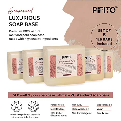 PIFITO GRAPISEED ulje i bazu za sapun │ Bulk Premium prirodna glicerin baza sapuna │ Luksuzni