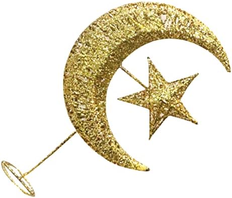Osaladi 1pc Drvo Star LED Decor Decor Wedding Decor Star Decor Moon Star Noćna svetlost Eid Mubarak Lamp