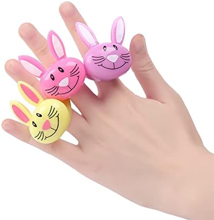 2023 Novi Uskršnji zečji prstenovi za djecu prerušiti se prstenove nakit postavljene igračke za djevojčice za