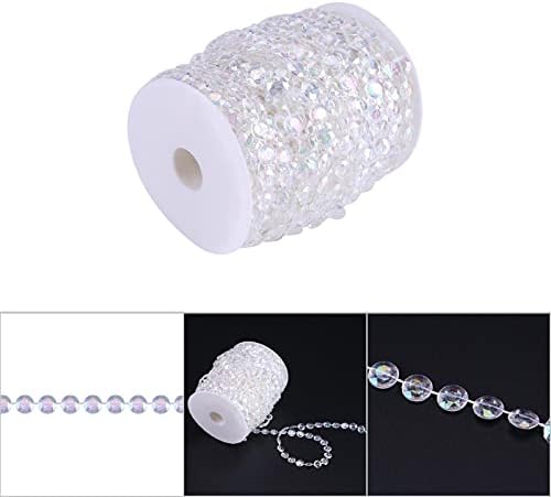 Tyenaza Bead Curtain, akrilne žice perle zavjese kristalni vijenac pramenovi za izradu ukrasa za zavjese