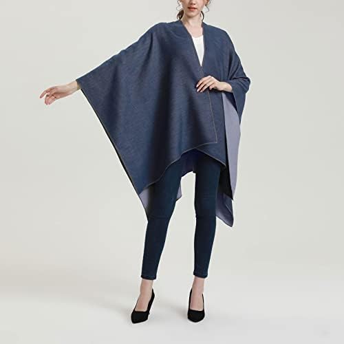Ženski soild tiskovni šal modni modni mekani kardigani šal dvostrani zadebljani šal ljetni šal za žene