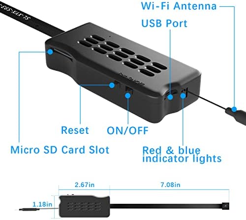 Fulao Skrivena špijunska kamera Mali DIY modul WiFi sigurnosna kamera HD 1080P TINY bežična nanny