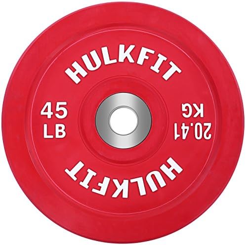 Hulkfit 2 Pro serija Olimpijski amortizeri gumeni odbojnici Set za utege za utege-Multi Color