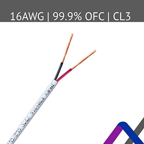 Javex zvučnik žica sa 12-merki [bakar bez kisika 99,9%] Highflex nasukan bakar, ravni kabel plavi / crni,